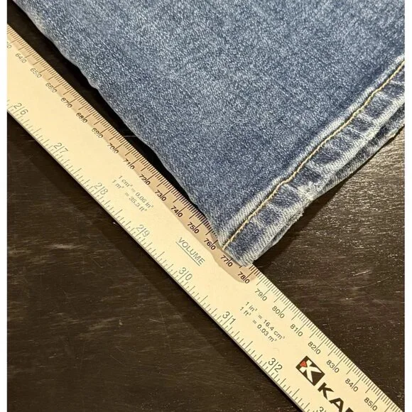 Mica Denim Wide Leg Womens Sz 27 High Rise Hidden Button Fly Medium Wash Jeans - Picture 15 of 15